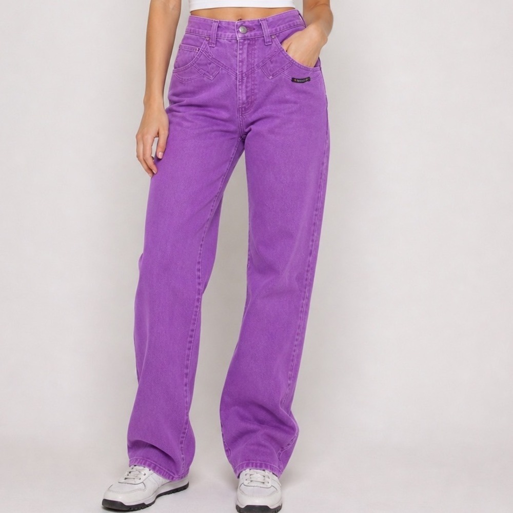 Rocky Mountain Vintage Purple Western High Waist Yoke Jeans 219451‎ Size 15/16